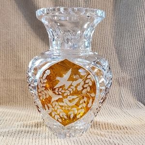 Julia Hand Cut Mouth Blown 24% Leaded Crystal Vase